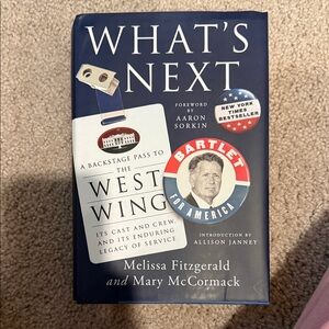 What's Next - The West Wing Hardcover Book in Navy Blue